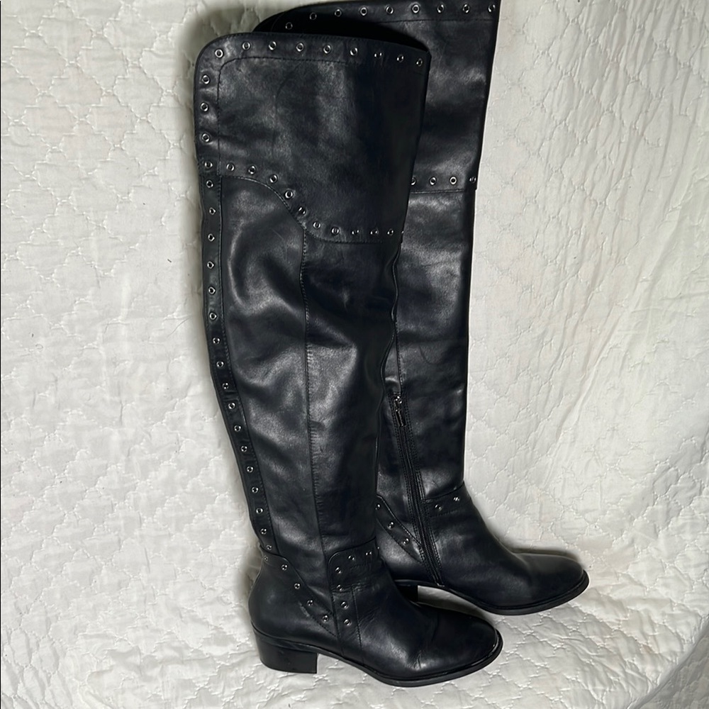 Vince Camuto Black Over the Knee Boots